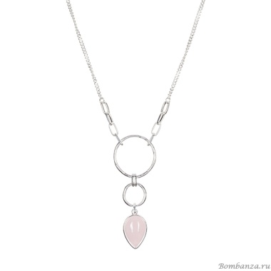 Колье Fiore Luna, ROSE QUARTZ